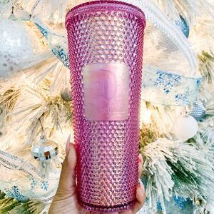 NWT Starbucks x Disney Resort Pink Iridescent Studded Venti Tumbler